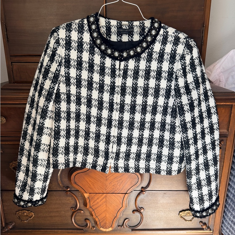 Alice + Olivia Cropped Jacket